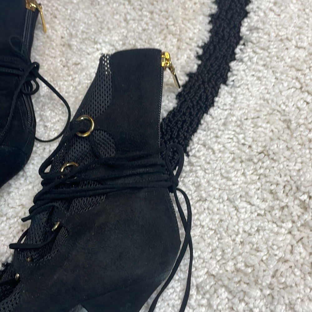 Dolce & Gabbana Y2k Sheer Mesh Open Toe Booties - image 3